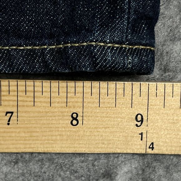 Vintage J. Crew HIPSLUNG Jeans Women's 32S Straight Leg Dark Wash 100% Cotton - Picture 10 of 17